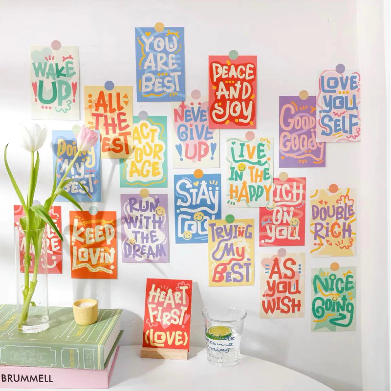 พร้อมส่ง🌈 ( เซต 30 แผ่น ) โปสการ์ด Quote word คำคม ข้อคิด โปสการ์ดแต่งห้อง การ์ดมินิมอล รูปติดผนัง การ์ดติดผนัง 76001 — ของมงคลหมวดไลฟ์สไตล์และของขวัญ