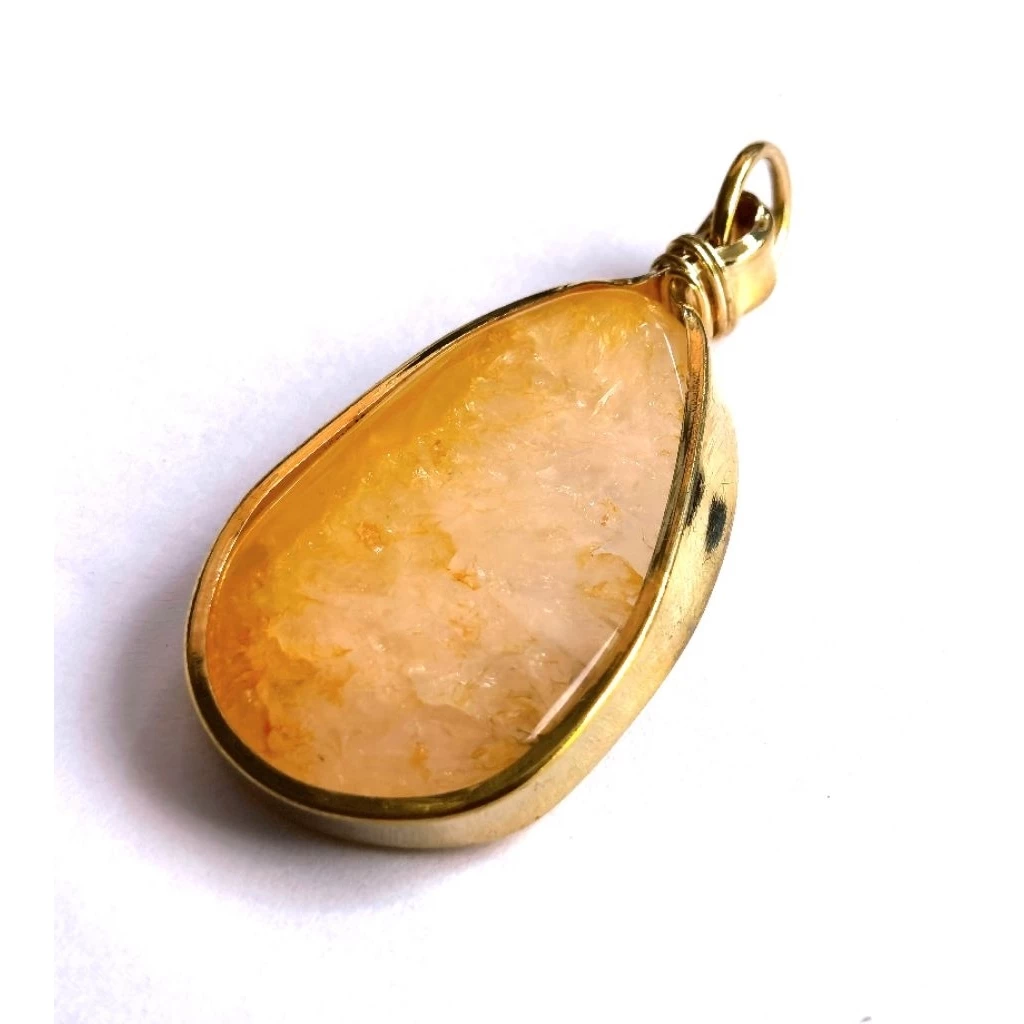 จี้หินcitrine จี้หินธรรมชาติ จี้หินมงคล จี้หินสีส้ม nature citrine store pendant jewelry accessories beerboutique — ของมงคลหมวดเครื่องรางและวัตถุมงคล