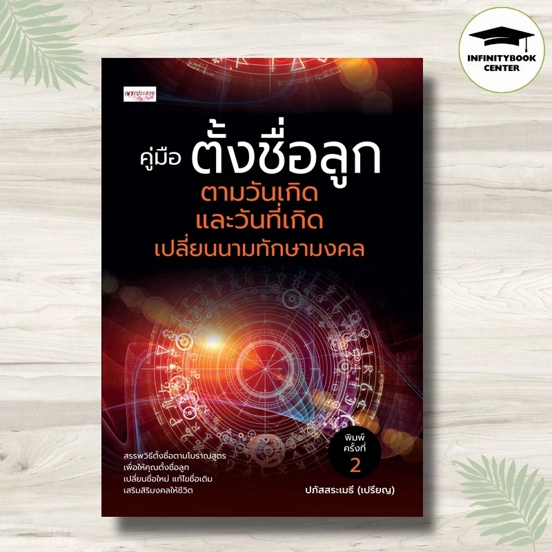 หนังสือ คู่มือ ตั้งชื่อลูก ตามวันเกิด และวันที่เกิด เปลี่ยนนามทักษามงคล (พิมพ์ครั้งที่ 2) : คู่มือการตั้งชื่อ โหราศาสตร์ — ของมงคลหมวดการตั้งชื่อ