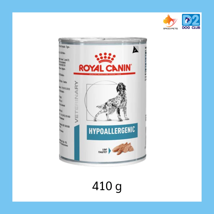 Royal Canin Hypoallergenic can dog อาหารสุนัข อาหารสุนัขแพ้อาหาร กระป๋อง x 12 กป