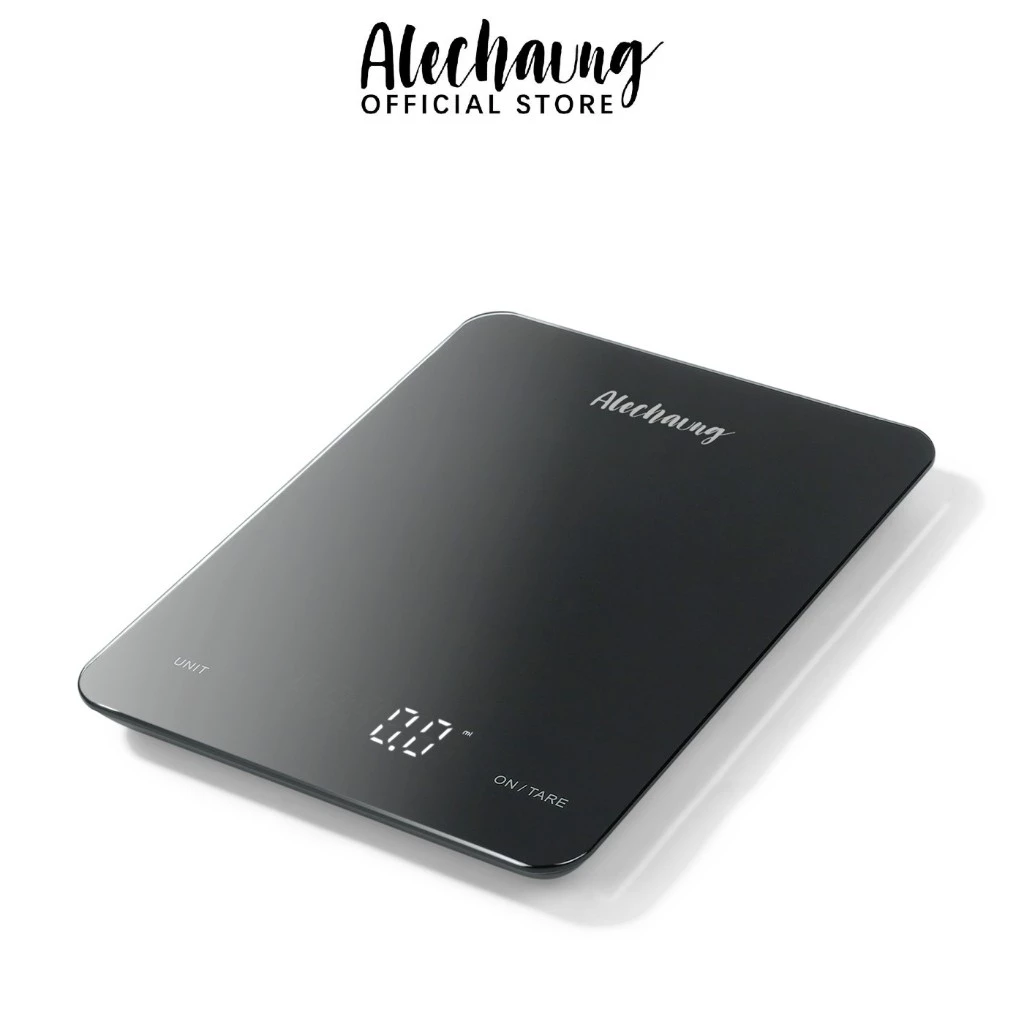 Alechaung เครื่องชั่งดิจิตอลในครัว จอแสดงผล LED เครื่องชั่งอาหาร 5KG Kitchen scale g/oz/ml/lb ตาชั่ง