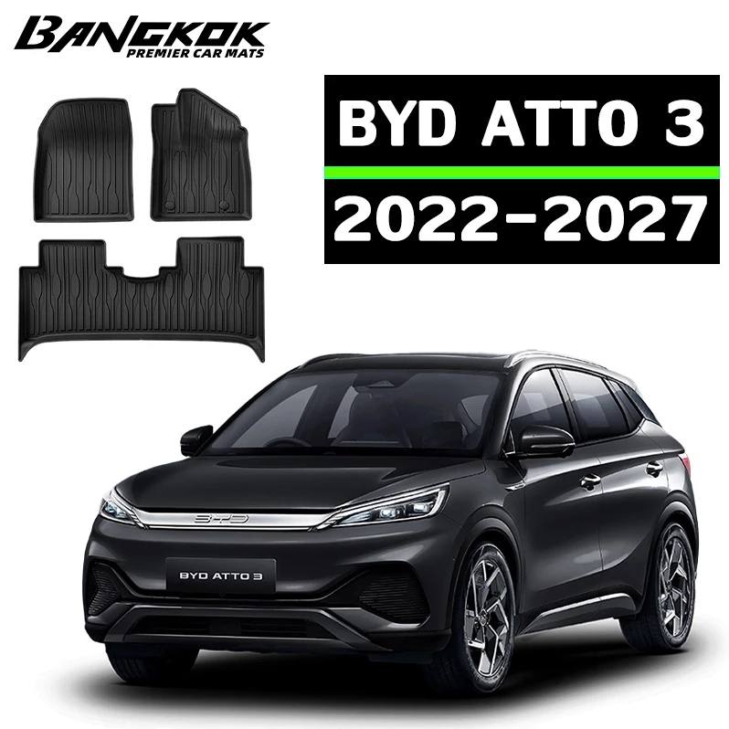 พรมปูพื้น BYD Atto 3 (2022-ปัจจุบัน) กันลื่นทนทำความสะอาดง่าย