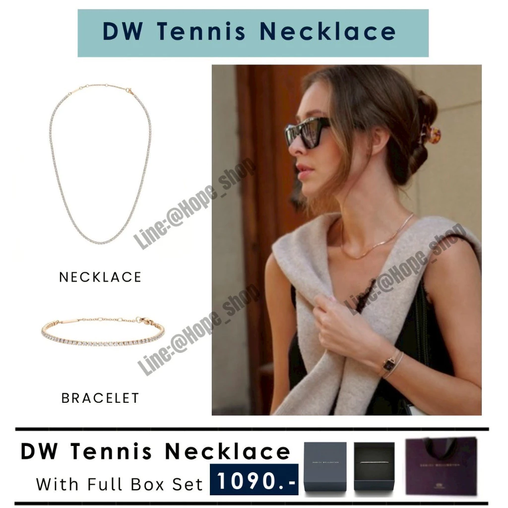 New2025 แท้ สร้อยคอDW Tennis Necklace ลด80% สร้อย DW สร้อยเพชร สร้อยทอง สร้อยเงิน สร้อยคู่ กำไลคู่ กำไลเพชร กำไลทอง — ของมงคลหมวดความรักและความสัมพันธ์