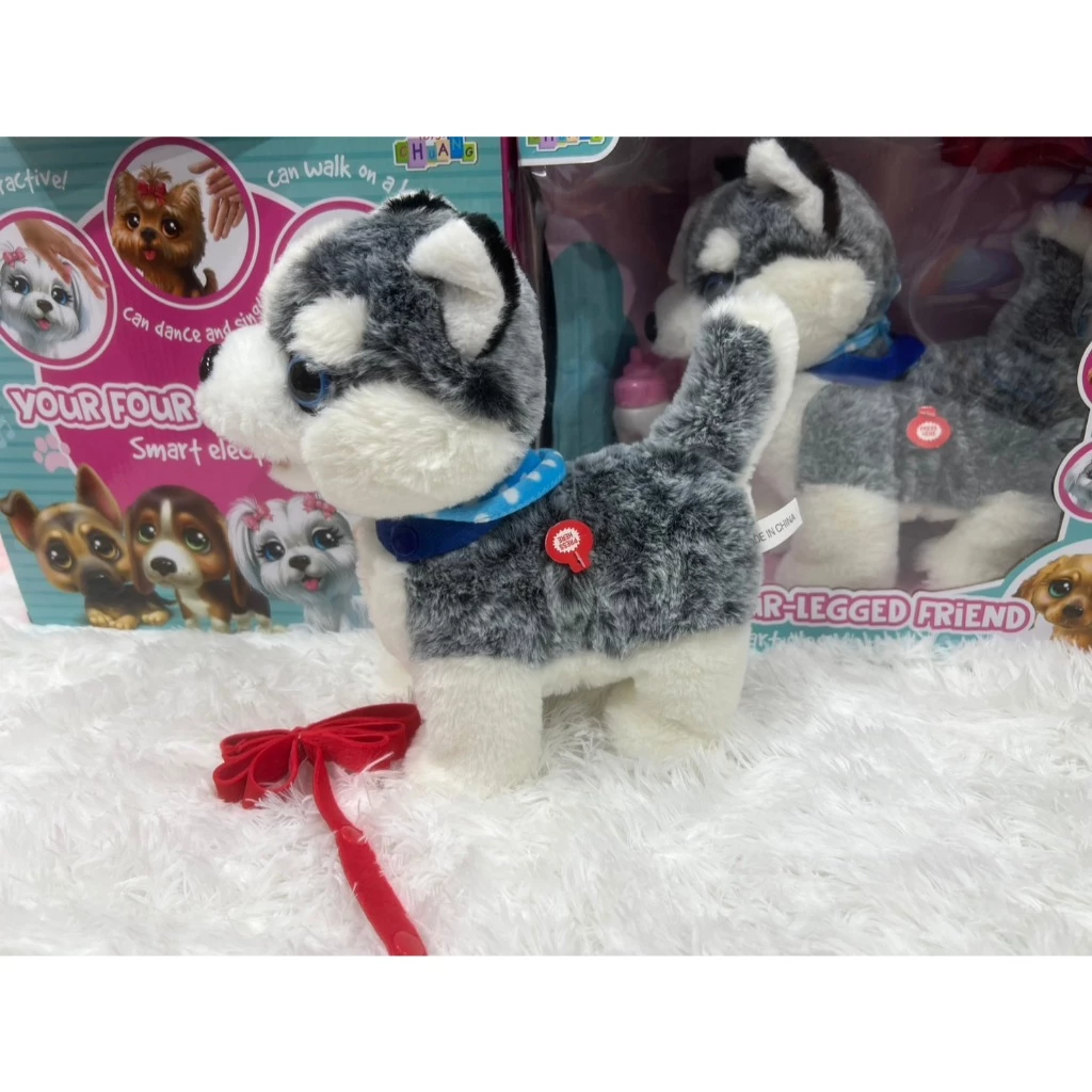 🌈น้องหมาไฮเทค Cut dog pet dog น้องหมาลากจูง ของเล่นเด็ก ของขวัญ หมาปรบมือ หมาเซ็นเซอร์ อัดเสียงได้ พูดตามได้