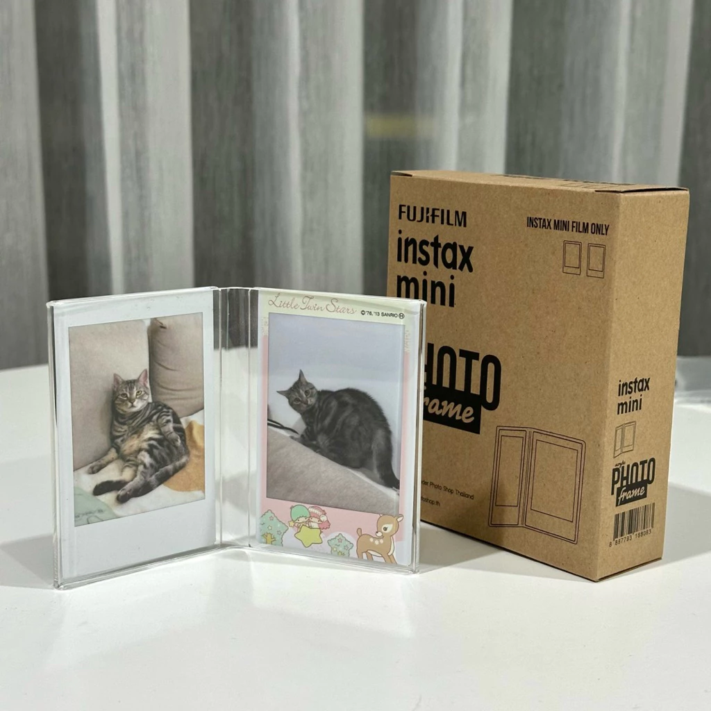 Fujifilm Instax Acrylic Mini Photo Frame กรอบรูปอะคริลิคใสแบบคู่ กรอบใส่รูปตั้งได้ (กรอบเปล่า ไม่รวมรูป) — ของมงคลหมวดความรักและความสัมพันธ์