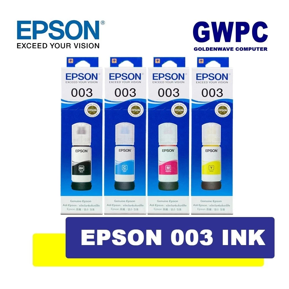 หมึก Epson 003 แท้ 100% Original หมึกเติม Epson หมึก Epson l3250/หมึก epson l3210/หมึก Epson l3110/(สามารถออกใบเสร็จได้)