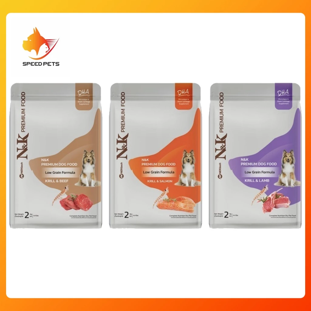 N&K dog food 15kg เอ็นแอนด์เค อาหารสุนัข อาหารสุนัขพรีเมี่ยม สูตรดูแล ขนาด 15 kg