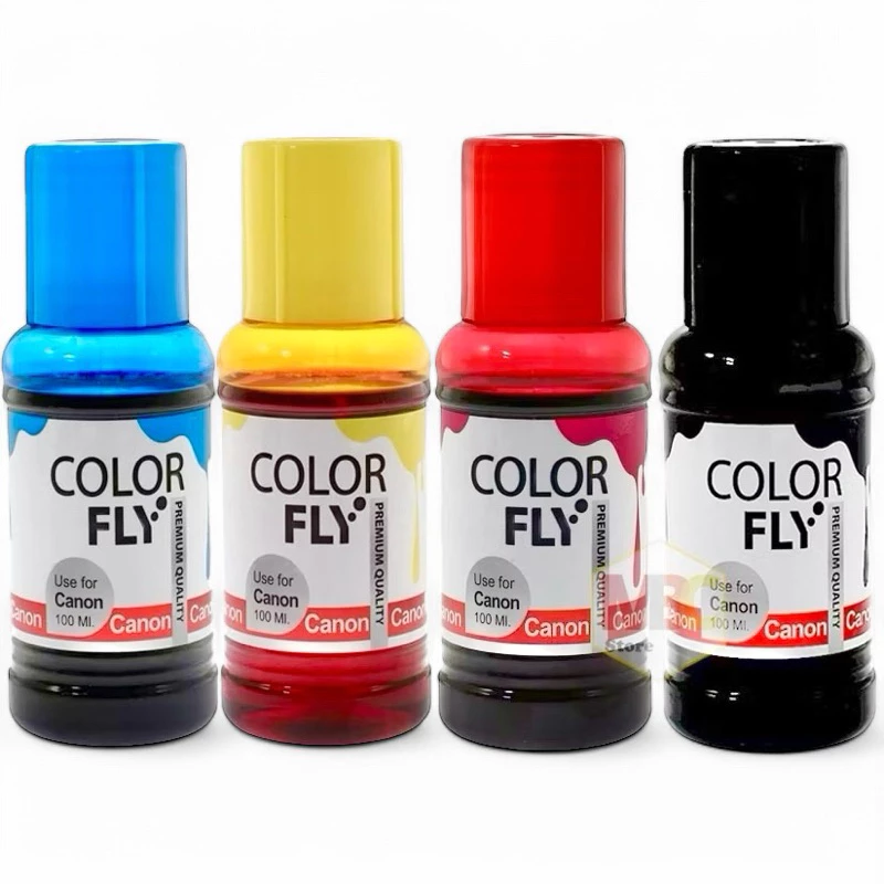 หมึกเติมปริ้นเตอร์ Canon /Brother /Epson /HP ขนาด 100 ml. Color Fly แท้