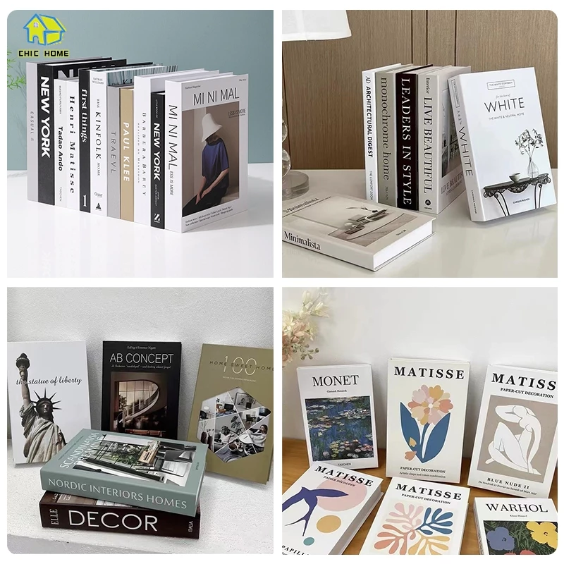 หนังสือปลอม ของแต่งบ้าน พร็อพถ่ายรูป พร็อพแต่งห้อง หนังสือตั้งโชว์ ของแต่งบ้าน หนังสือปลอมตกแต่งบ้าน สีสดคมชัด 20แบบ — ของมงคลหมวดไลฟ์สไตล์และของขวัญ