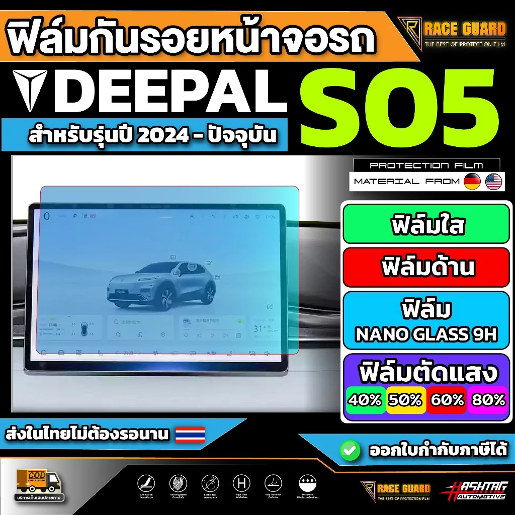 ฟิล์มกันรอยหน้าจอ Deepal S05 ตรงรุ่น 2025-ปัจจุบัน