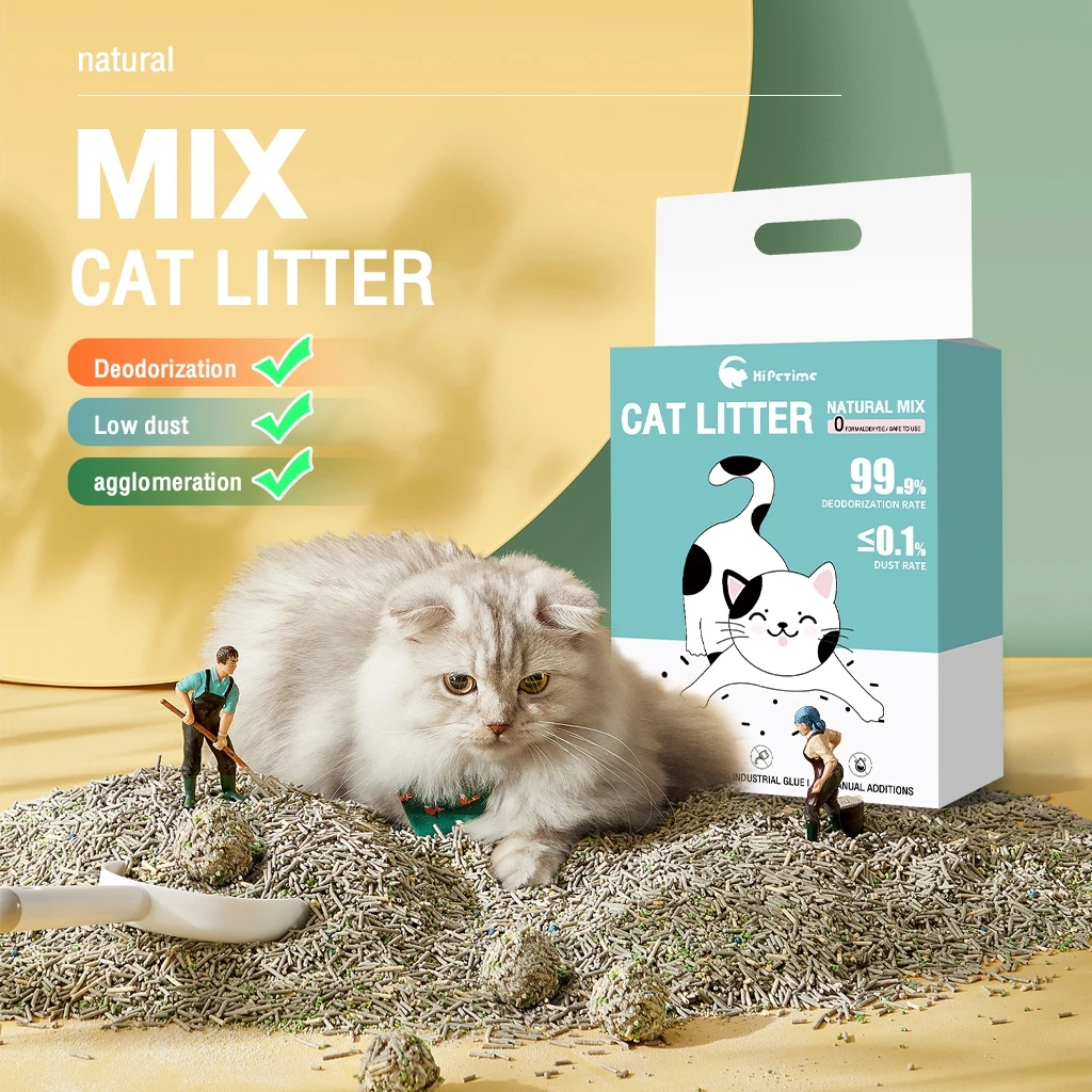 ทรายแมวผสมเบนโทไนต์+ถั่วเหลือง 2 กก.｜จับก้อนเร็ว ดูดซับกลิ่นสุดแรง｜ปลอดภัย ไม่มีฝุ่น｜ส่งฟรี พร้อมจัดส่งด่วน