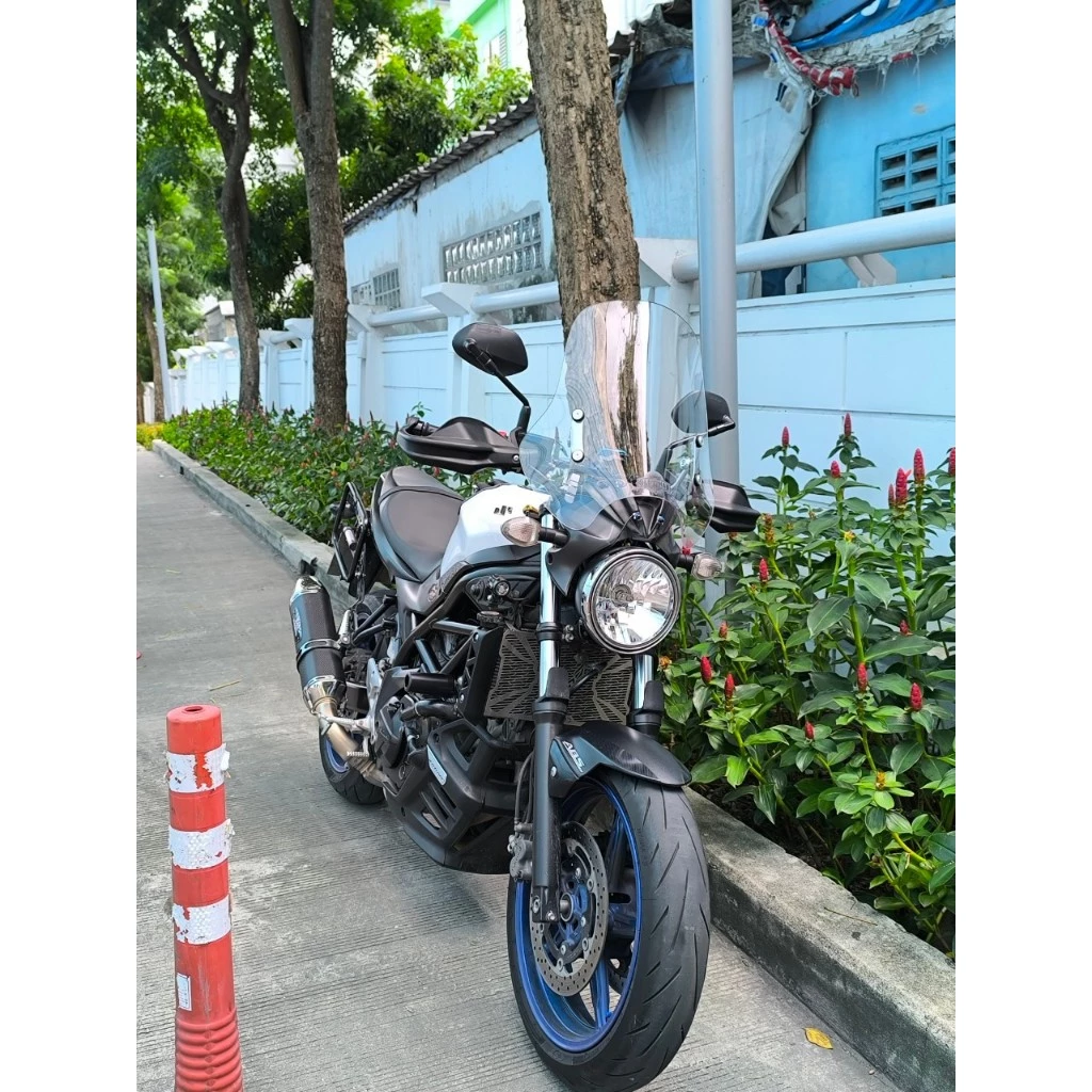 ชิวบังลม แบรนด์ Oldman แท้100% ชิวหน้าไฟกลม ชิวทรงสูง ชิวแต่ง ชิวรถทัวริ่งSUZUKI SV650 SUZUKI SV650