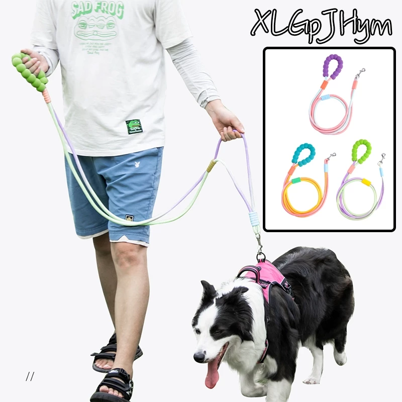 สายจูงสุนัขแมว สัตว์เลี้ยง เชือกเส้นใหญ่ ทนต่อเเรงดึงได้ 150 KG สายจูงหมา สายจูงน้องหมาตัวเล็ก ปรับความยาวได้