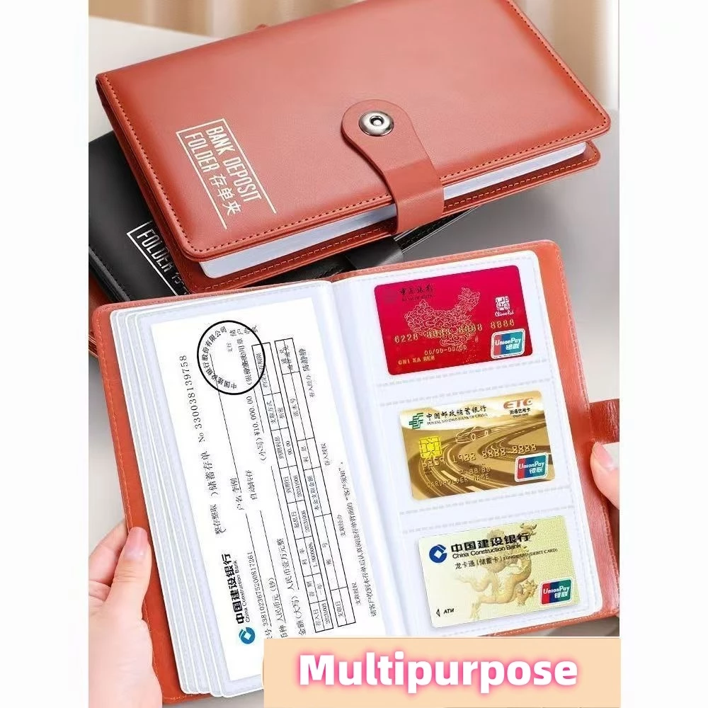 A5 Monochrome Binder Book กระเป๋าใส่ทะเบียนรถ ทะเบียนบ้าน ทะเบียนรถ ทะเบียนบ้าน สมุดเก็บเงิน — ของมงคลหมวดเลขมงคล