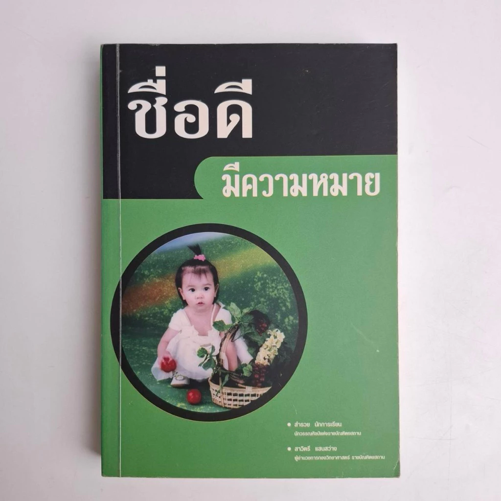 หนังสือ ชื่อดีมีความหมาย : สำรวย รักการเรียน — ของมงคลหมวดการตั้งชื่อ