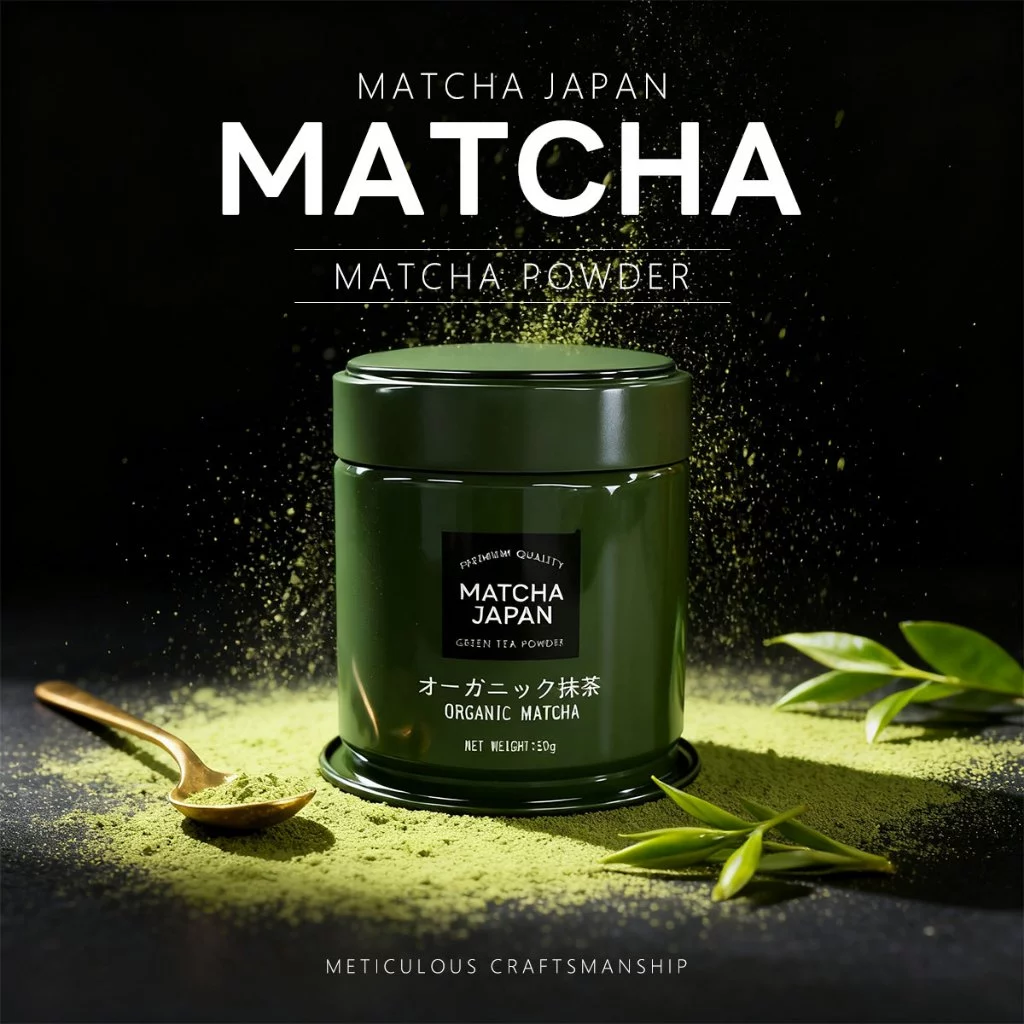 Matcha Japan ของแท้ 100% จากญี่ปุ่น ผงมัทฉะพรีเมี่ยม 50 กรัม ผงชาเขียว ไม่มีสารเติมแต่ง สี กลิ่น ครีมเทียม รสชาติไม่ขม ไ
