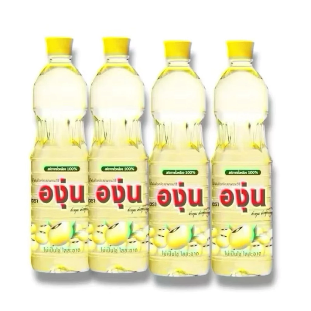 น้ำมันถั่วเหลือง ตราองุ่น 1 ลิตร (แพ็ก 3 ขวด) 100% สกัดจากถั่วเหลืองบริสุทธิ์ ไม่มีกลิ่น ไม่ไหม้ง่าย เหมาะสำหรับผัด ทอด