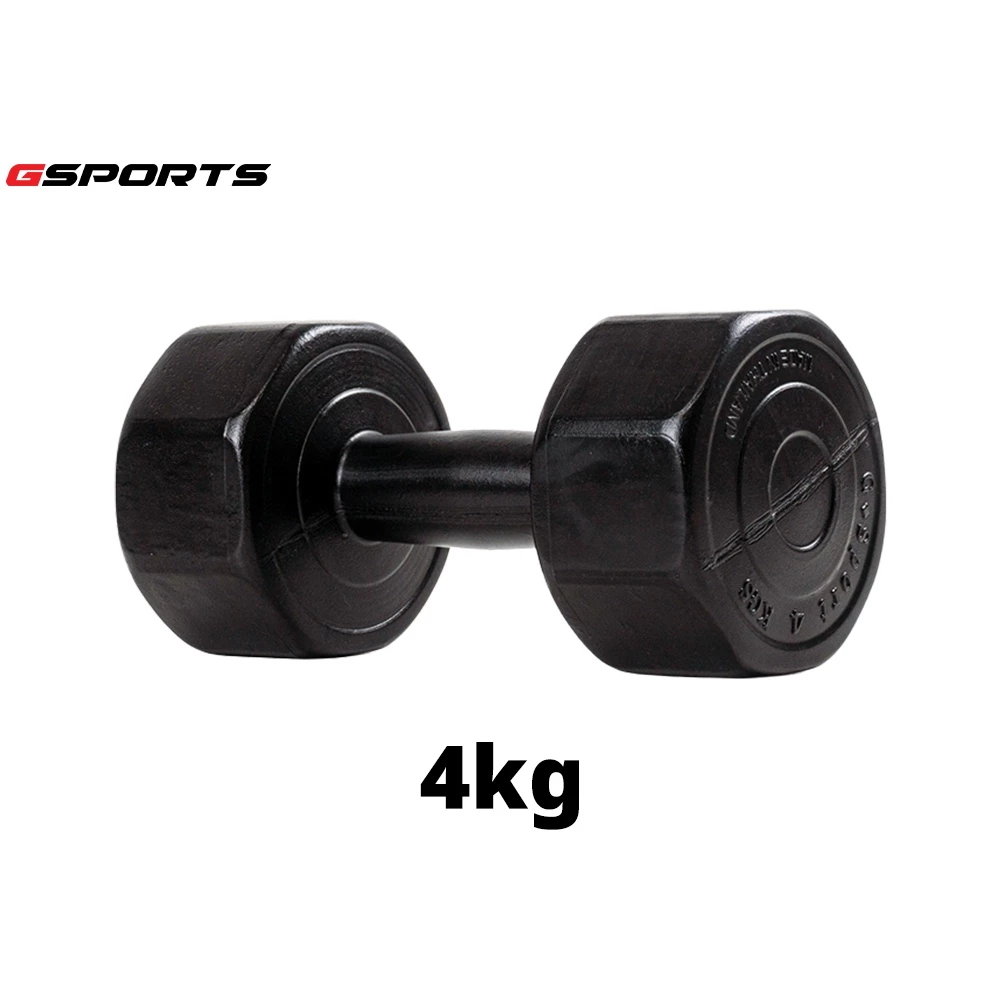 GSports ดัมเบลพลาสติก เหลี่ยม 4 kg 1 ชิ้น Dumbbell 4 kg รุ่น DB4-B