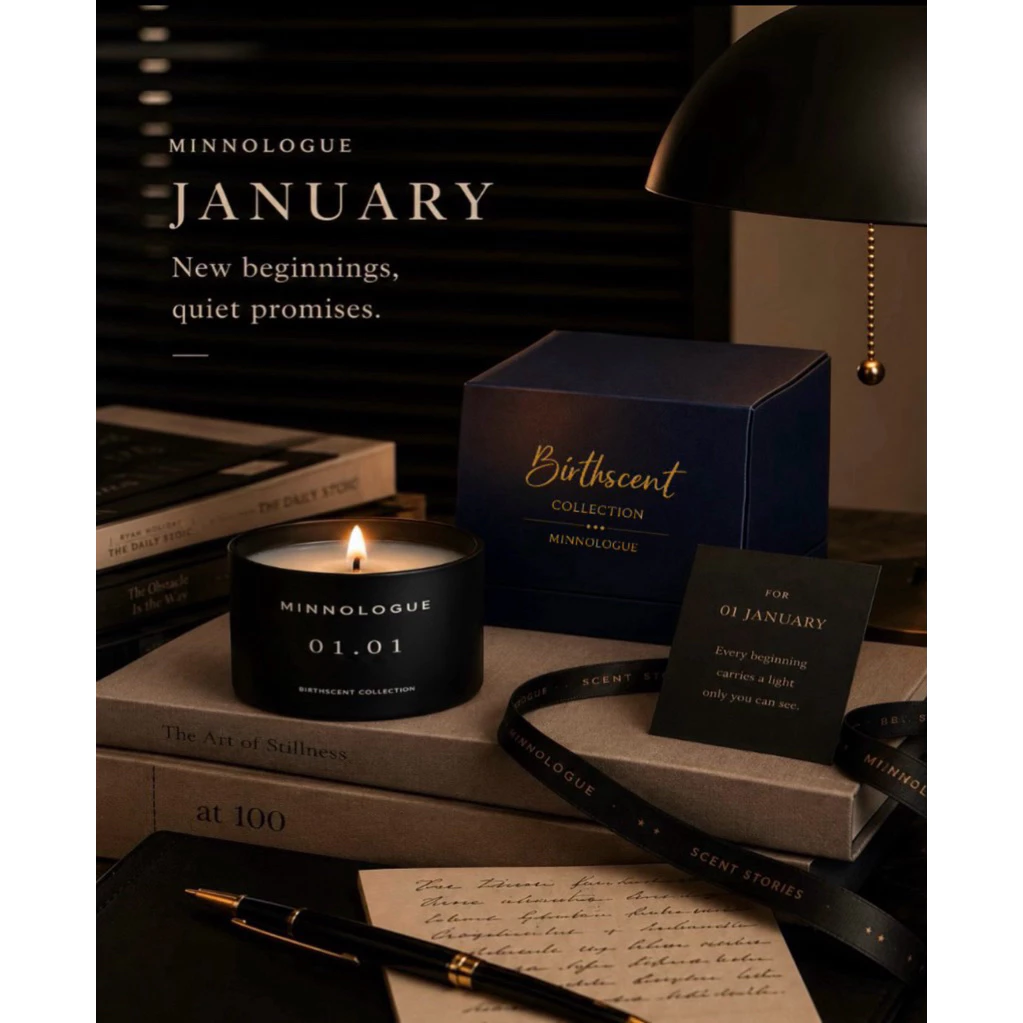 เทียนหอมวันเกิด เดือนมกราคม ของขวัญวันเกิด | MINNOLOGUE Birthscent — ของมงคลหมวดไลฟ์สไตล์และของขวัญ
