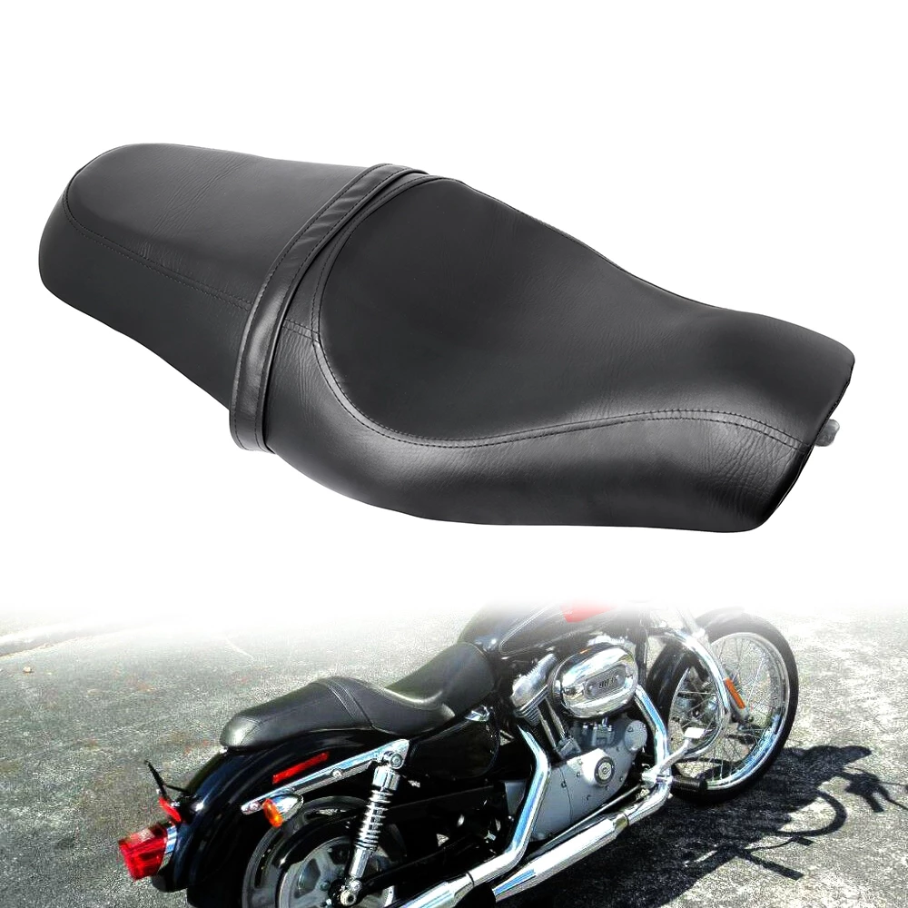 สองขึ้นไดรเวอร์และที่นั่งผู้โดยสารด้านหลังสำหรับ Harley Davidson XL883N XL1200