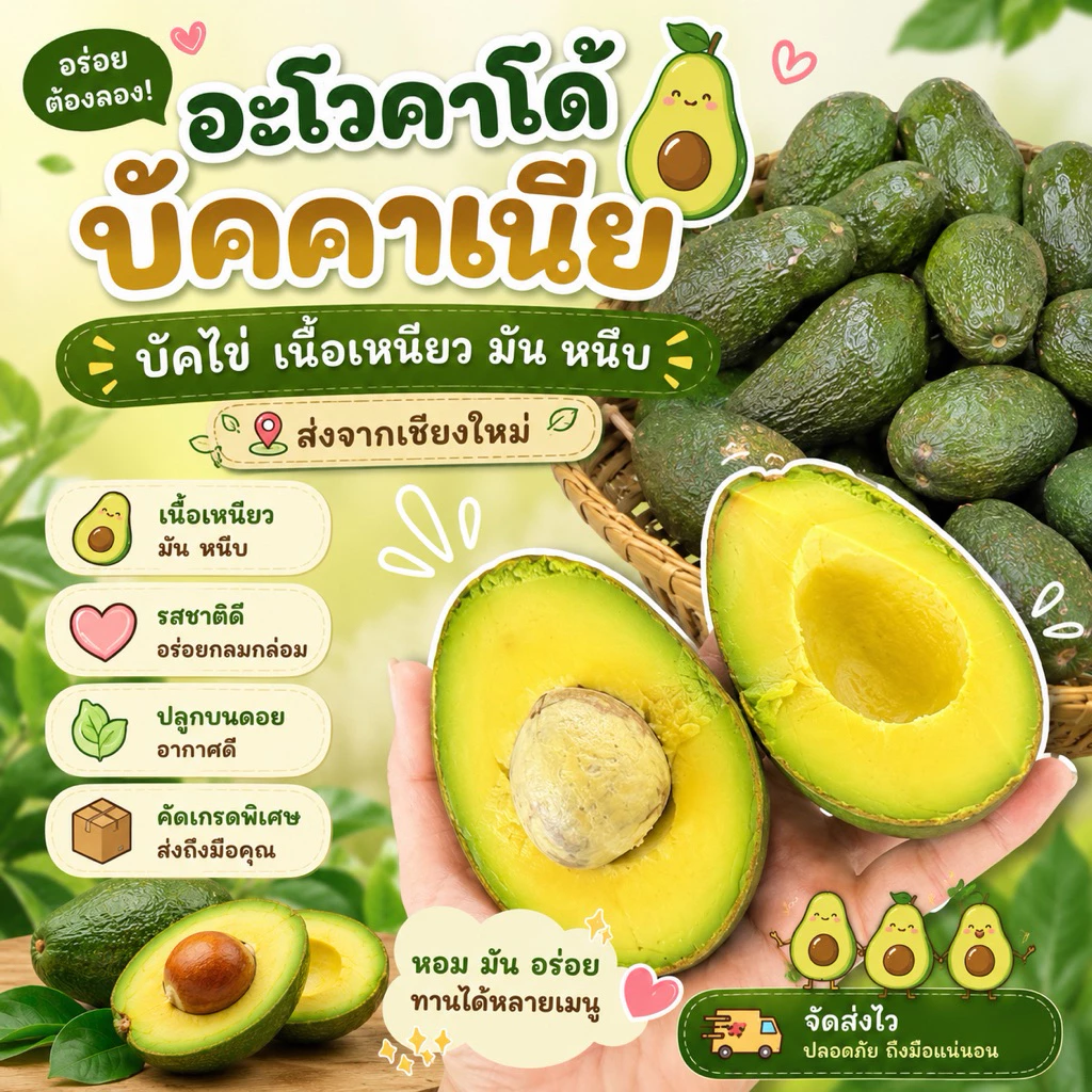 อะโวคาโด้#🥑🥑 ราคาสุดคุ้ม✅อร่อยทานง่าย ประโยชน์เยอะ สั่งเลย🥑🥑