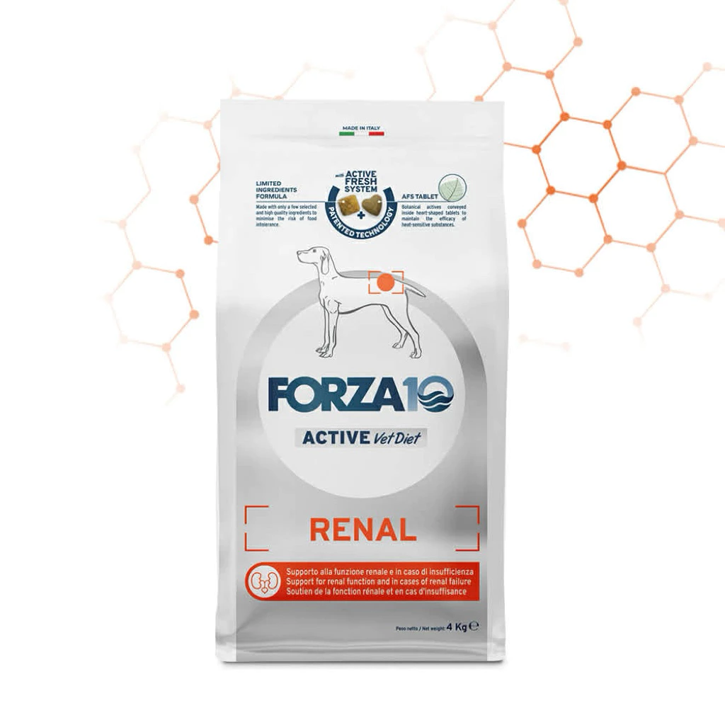 (2 Size) อาหารสุนัขโรตไต บำรุงไต สูตรปลาเอนโชวี่ Forza10 Kidney Care Dog Food, Dry Renal Dog Food for Adult Dogs,