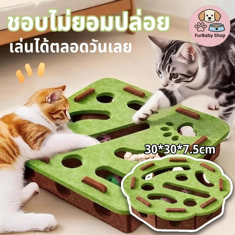 【FurBaby】พร้อมส่ง COD ของเล่นแมว ของเล่นปริศนาแมว เขาวงกตแมว กล่องปริศนาแมว รุ่นพรีเมียม อุปกรณ์ฝึกทักษะแมว ลับสมองแมว