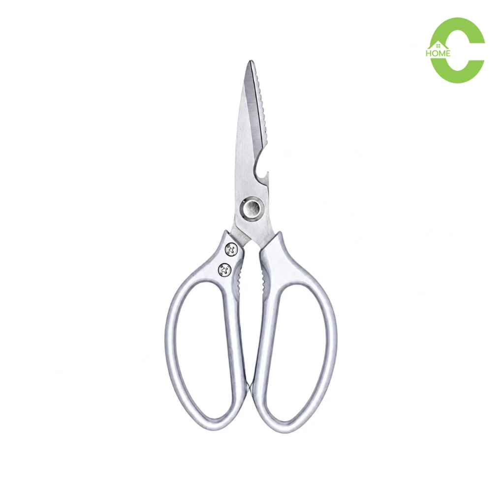 กรรไกรทำอาหาร กรรไกรสแตนเลส กรรไกรทำครัว Kitchen Scissors สแตนเลสคุณภาพดี แข็งแรง ไม่เป็นสนิม Simple Kitchen