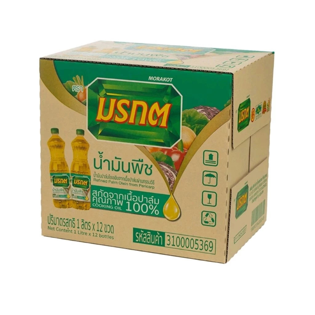 มรกต น้ำมันปาล์ม 1ลิตร ยกลัง 12ขวด