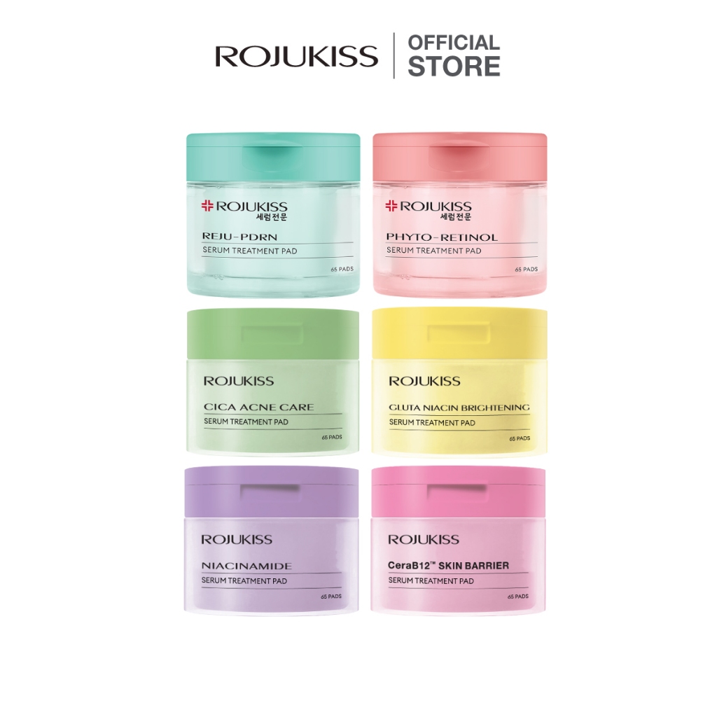 Serum Treatment Pad 65 Pads โรจูคิส เซรั่มโทนเนอร์แพด เนื้อเจลลี่ บำรุงผิวชุ่มชื้น ล้ำลึก เรียบเนียน