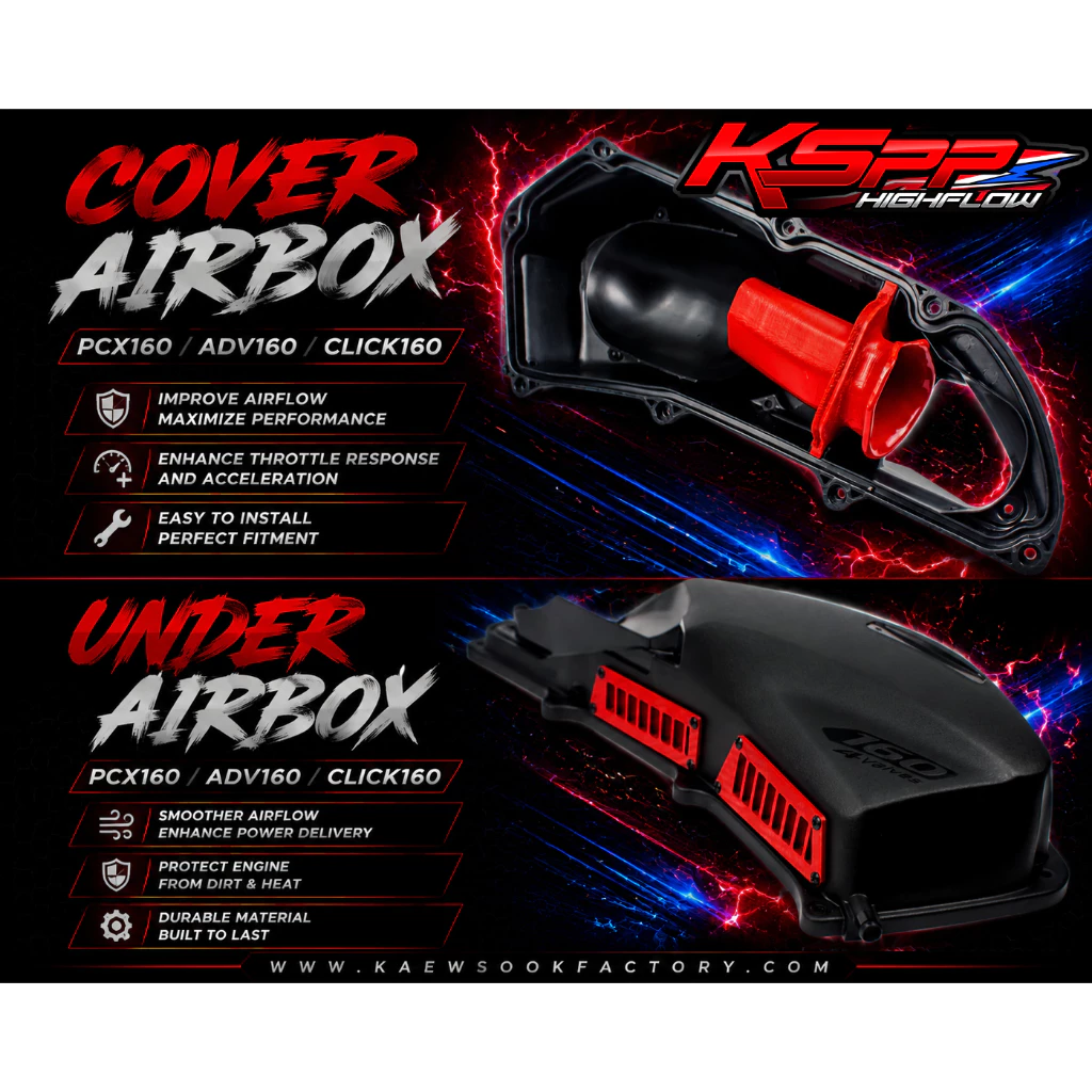 จมูกกรอง แผ่นครีบดักอากาศ PCX160 AVD160 Click160 Cover Airbox Under coverairbox ตรงรุ่น PCX160 AVD160 Click160 [KSPP]