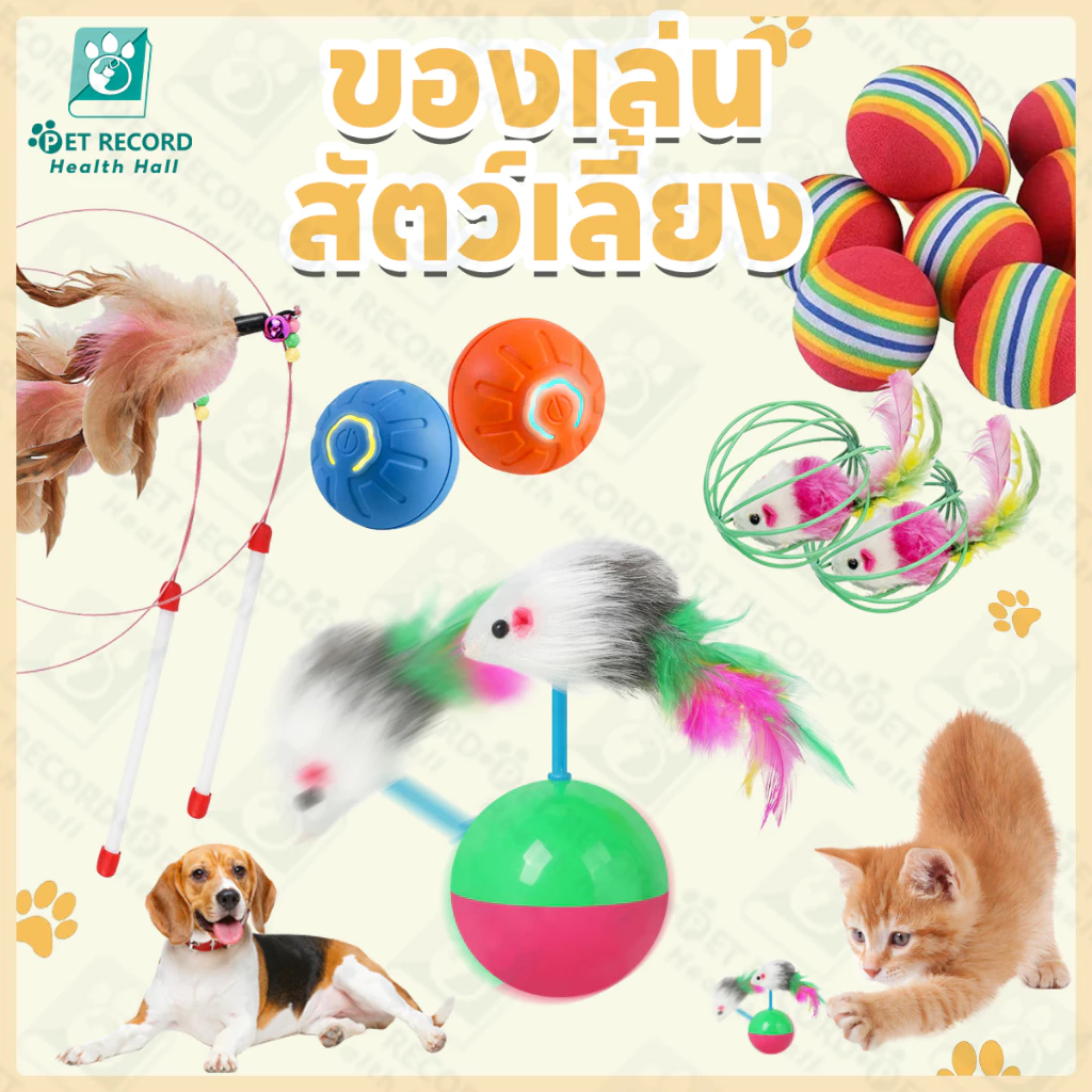 Pet Record ลูกบอลล้มลุก หนูล้มลุก ของเล่นแมว บอลกรงหนู บอลของเล่นแมว