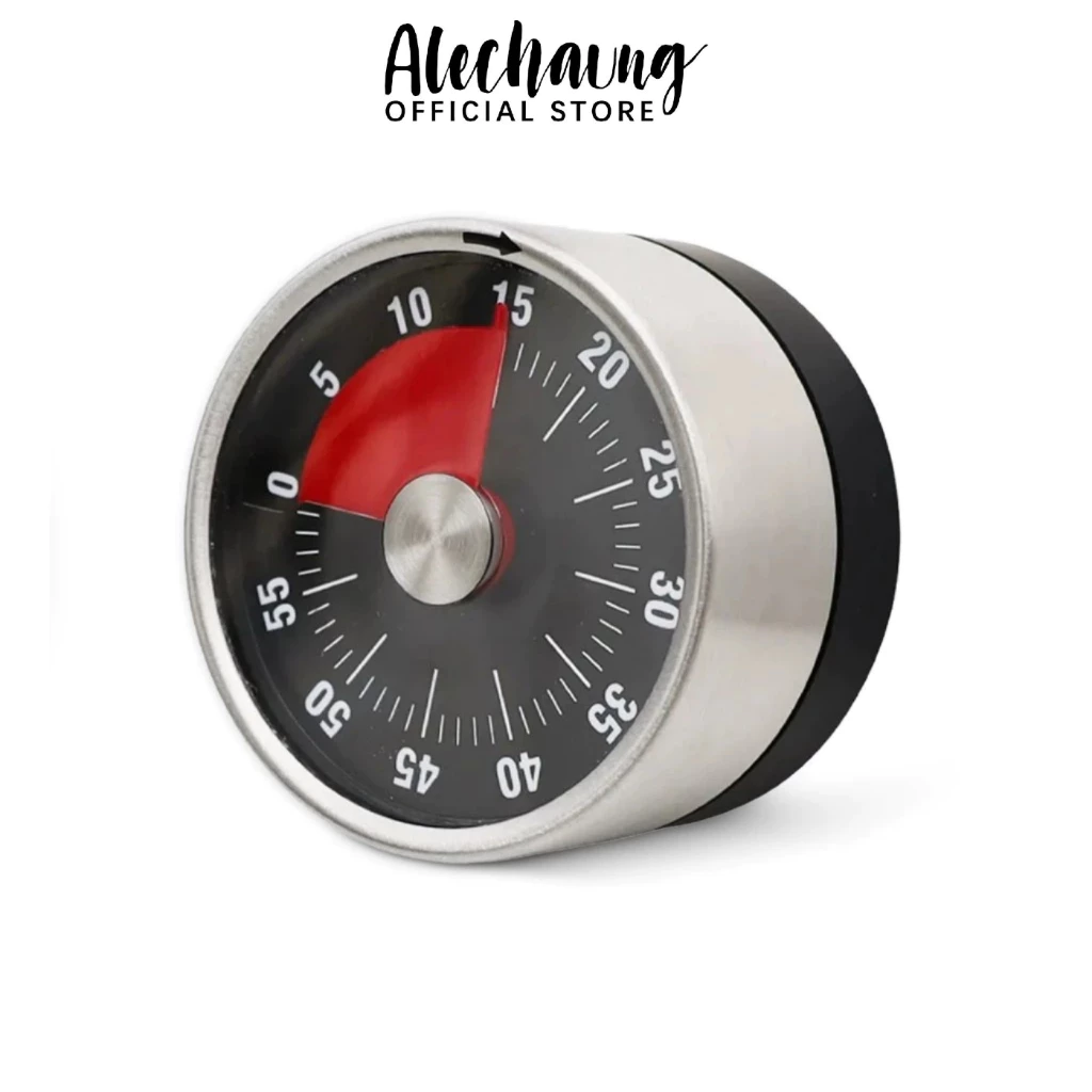 Alechaung นาฬิกาจับเวลาทำอาหาร ตัวจับเวลาในครัว digital kitchen timer ไม่ต้องใช้แบตเตอรี่ หน้าปัดขนาดใหญ่พิเศษ