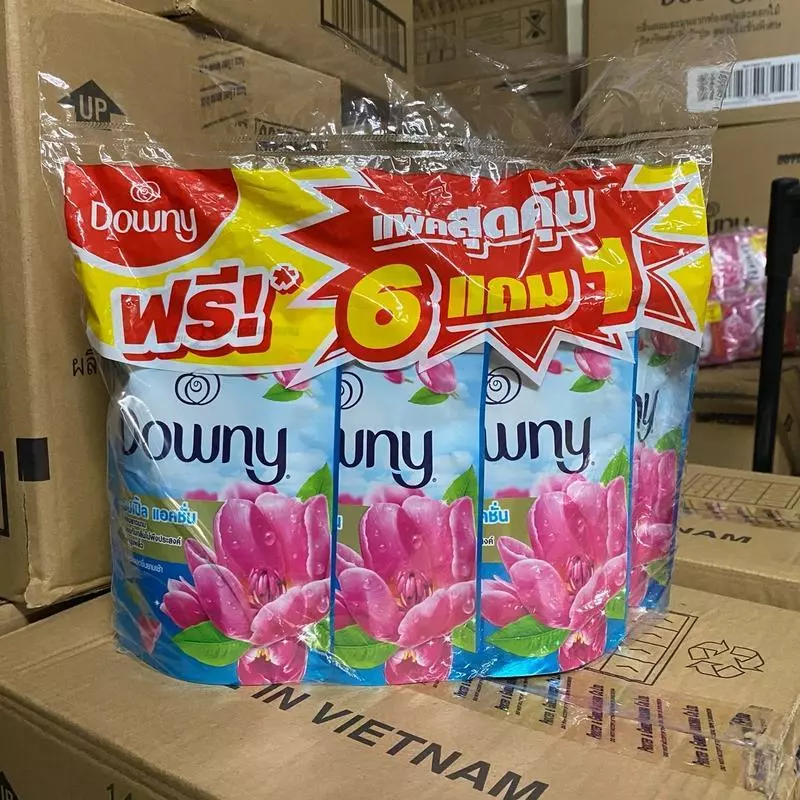 [ 7 ถุง ] น้ำยาปรับผ้านุ่มดาวน์นี่ 100 มล ไฮยีน + คอมฟอร์ท 110 มล