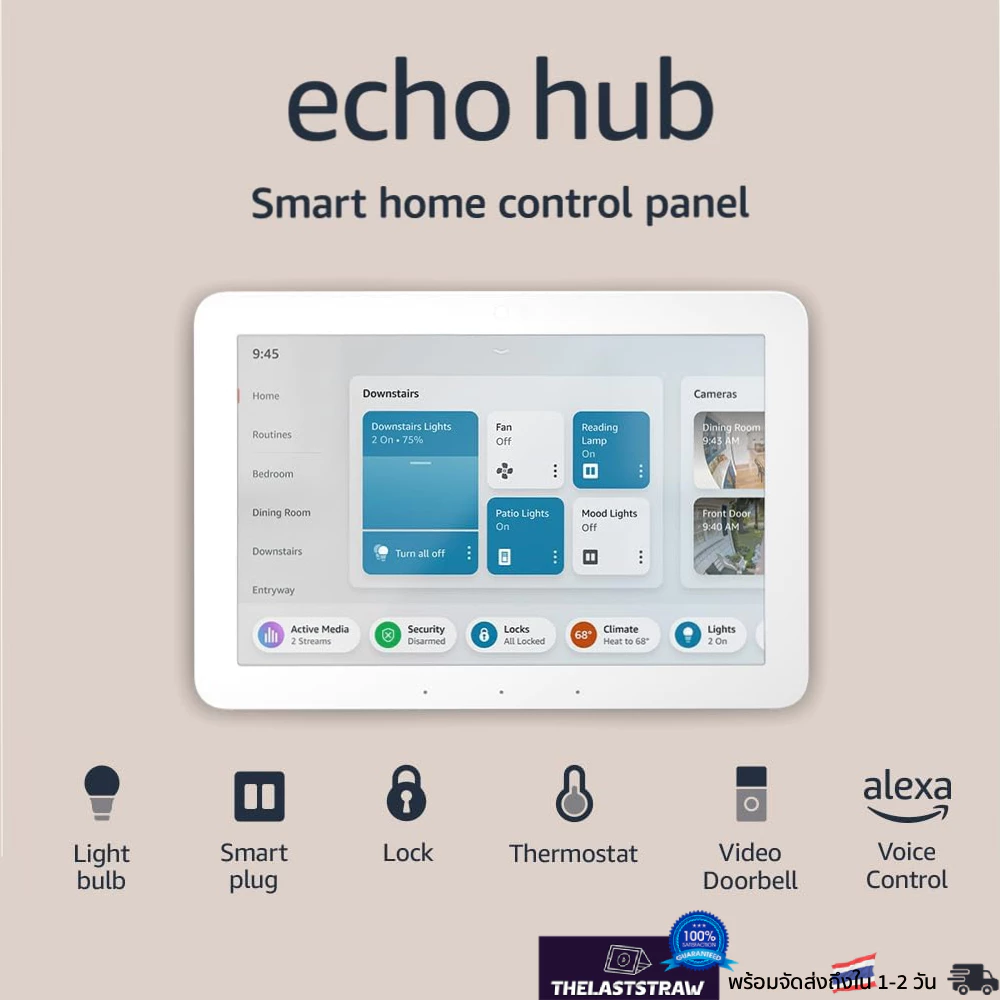 Amazon Echo Hub จอควบคุมสมาร์ทโฮมติดผนังขนาด 8 นิ้ว