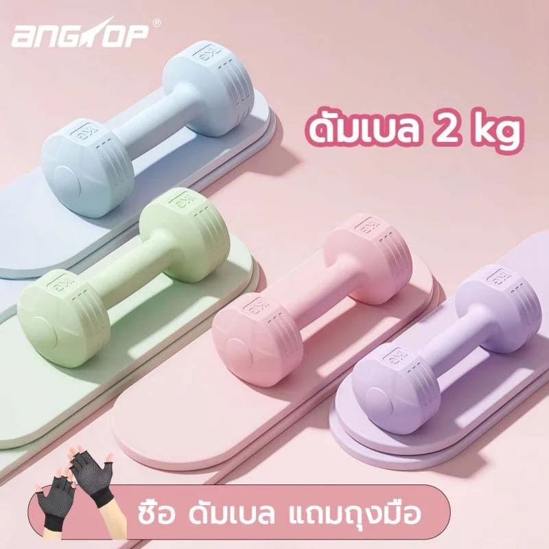 ANGTOP ดัมเบล 2kg3kg5 kg ( 1คู่ ) dumbbell set ที่ยกน้ำหนัก ฟิตเนส weight training ดัมเบลออกกำลังกาย