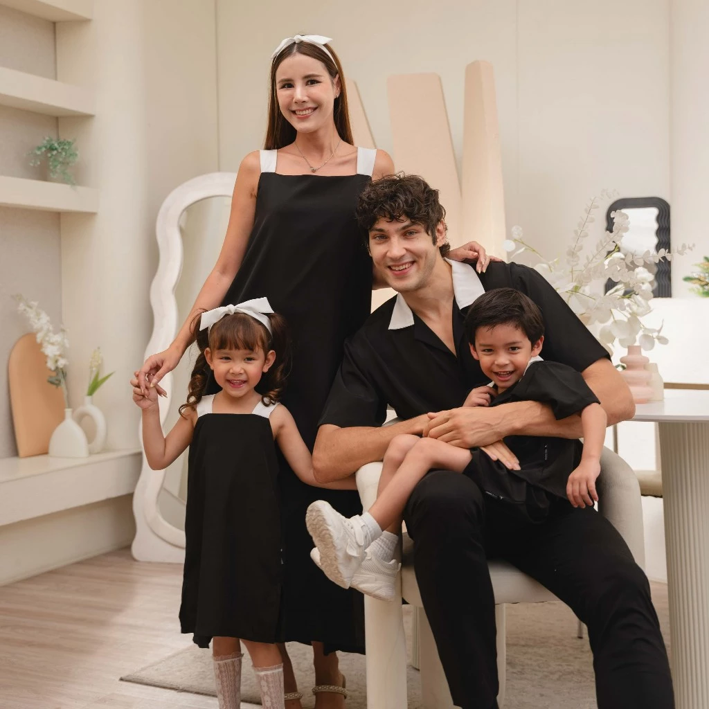 *ใช้โค้ด30%*Minimalpolo ของเด็ก รุ่นNoir เดรสสีพื้นDress ชุดเซ็ทเด็กชายสีพื้น ชุดเด็กสีสุภาพ — ของมงคลหมวดไลฟ์สไตล์และของขวัญ