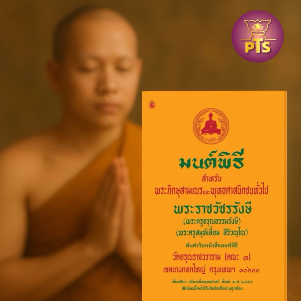 หนังสือมนต์พิธี หนังสือสวดมนต์ สำหรับพระภิกษุสามเณรและพุทธศาสนิกชนทั่วไป(ต้นตำรับหนังสือมนต์พิธี) โดยพระครูอรุณธรรมรังษี — ของมงคลหมวดพิธีและความเชื่อ