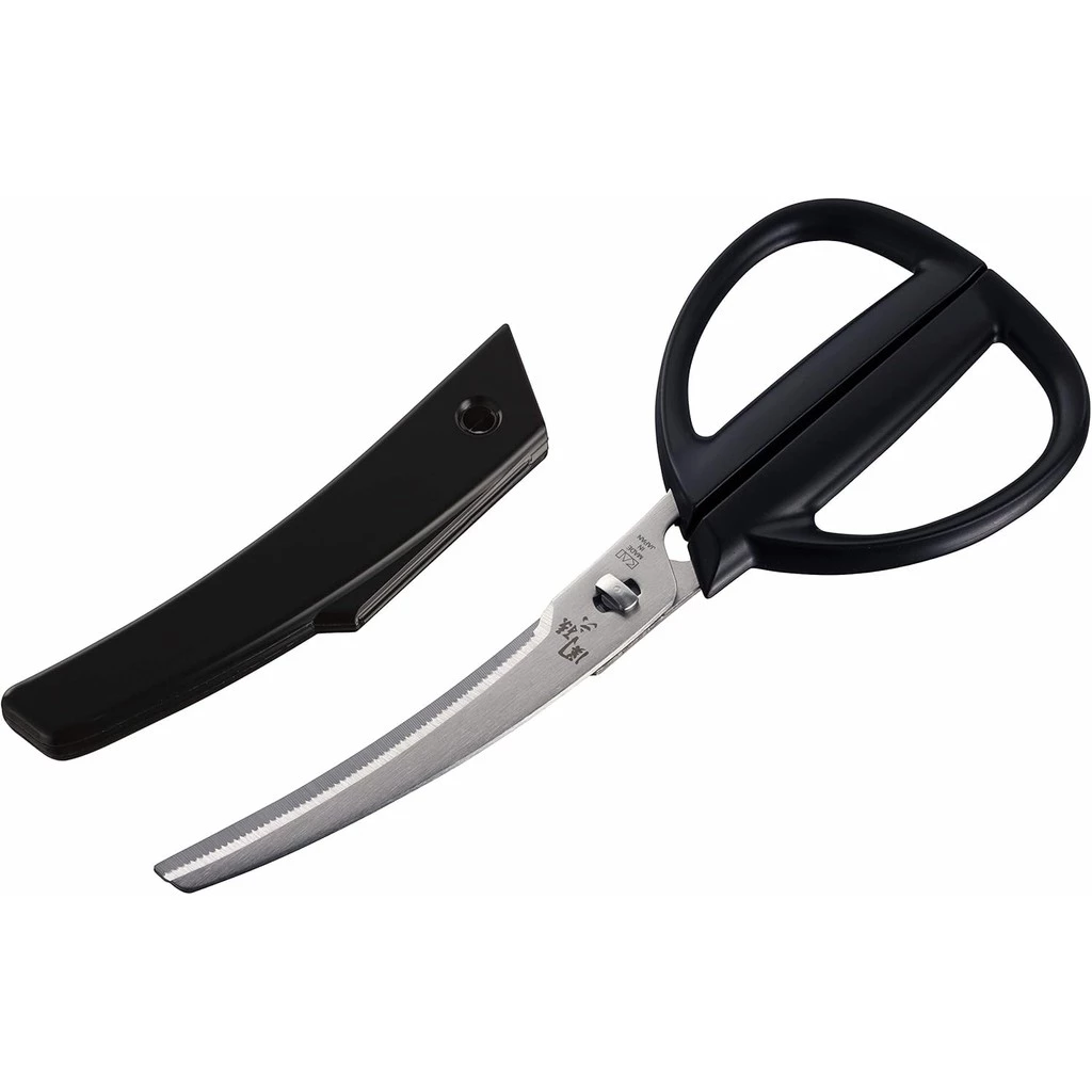 Kai KAI DH3347 Kitchen Scissors Seki Magoroku Disassembly Curved Kitchen Tool with Cap Made in JapanDirectly from Japan